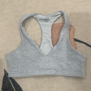Alo heather grey xs bra